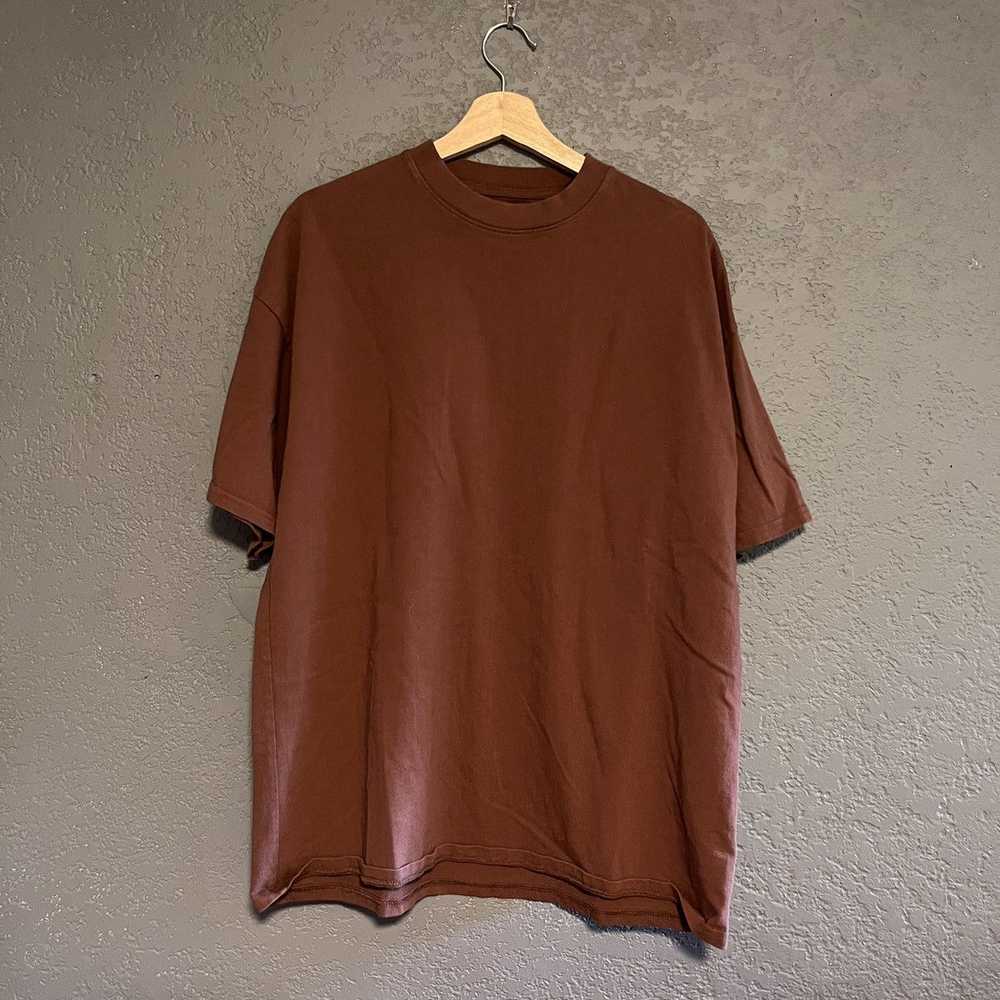 Rue Porter Rue Porter Brown Heavyweight tee - image 1