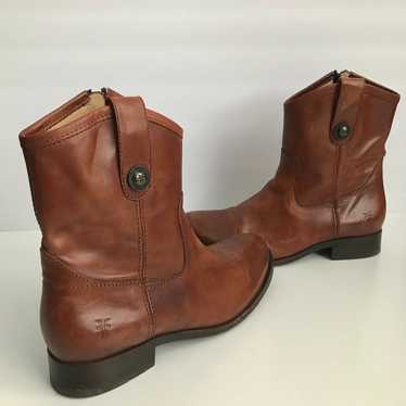 Frye Womens Melissa Button Leather Boots