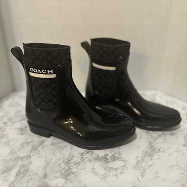 Coach Rivington rain boots Size 6 with box - image 1