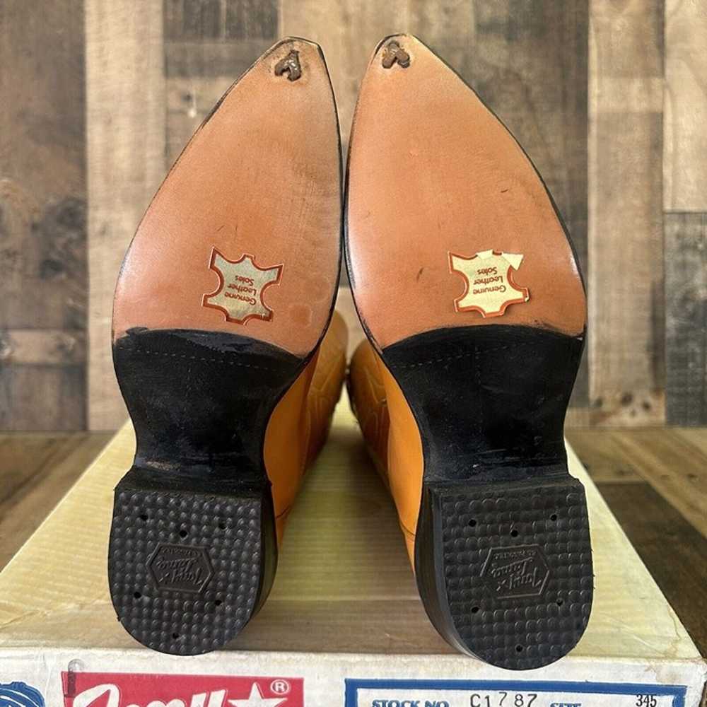 Tony Lama Vintage Pointed Toe Cowboy Boots Womens… - image 2