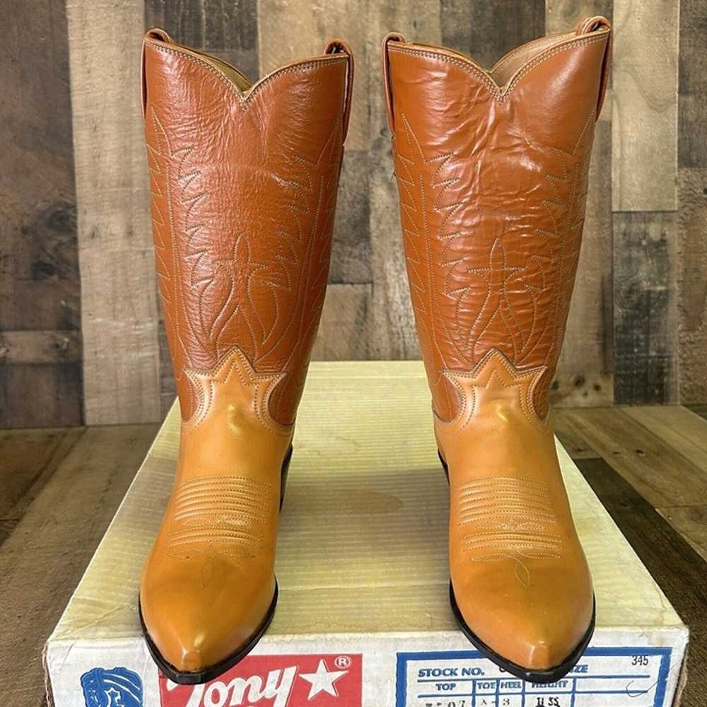 Tony Lama Vintage Pointed Toe Cowboy Boots Womens… - image 6