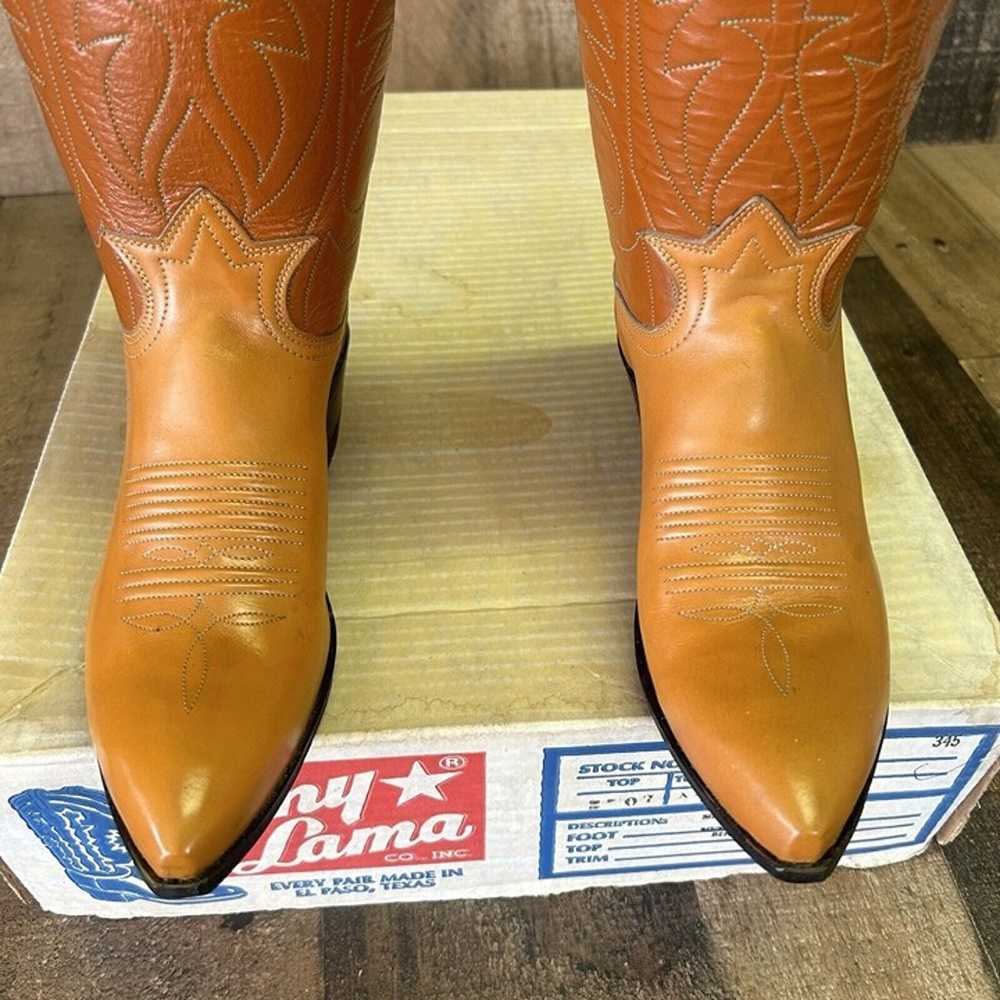 Tony Lama Vintage Pointed Toe Cowboy Boots Womens… - image 7