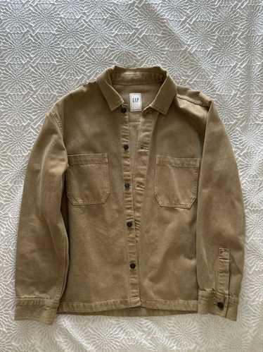 Gap Gap Tan Cotton Button-Down Jacket