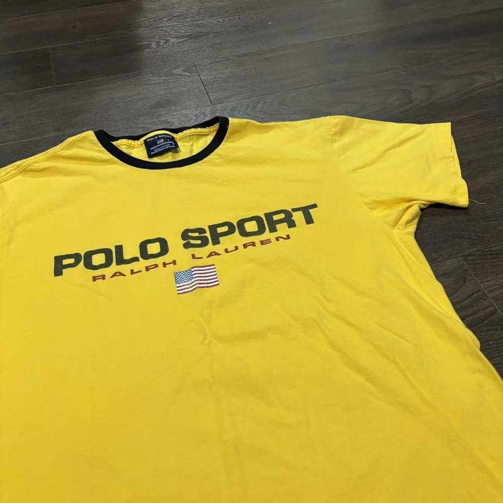 Designer vintage polo sport Ralph Lauren t shirt … - image 3
