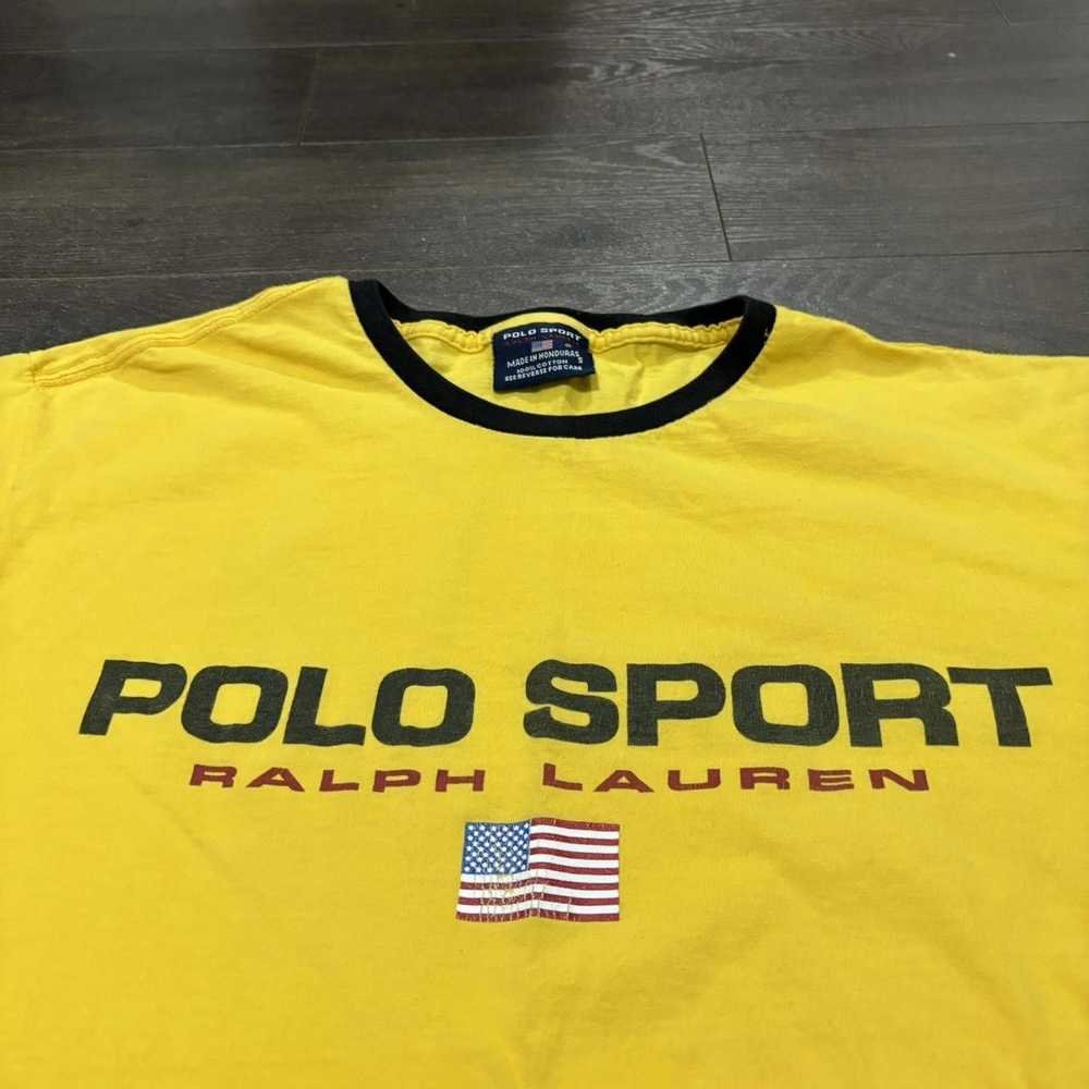 Designer vintage polo sport Ralph Lauren t shirt … - image 4