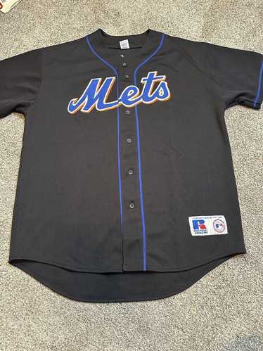 Majestic Vintage New York Mets Mike Piazza Embroid