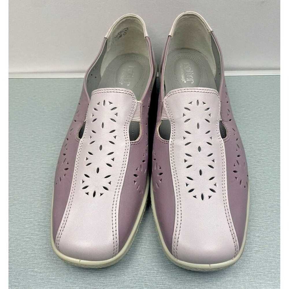 HOTTER Rimini Purple Women's  Leather Loafer Comf… - image 1