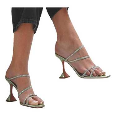 Amina Muaddi Naima leather sandal