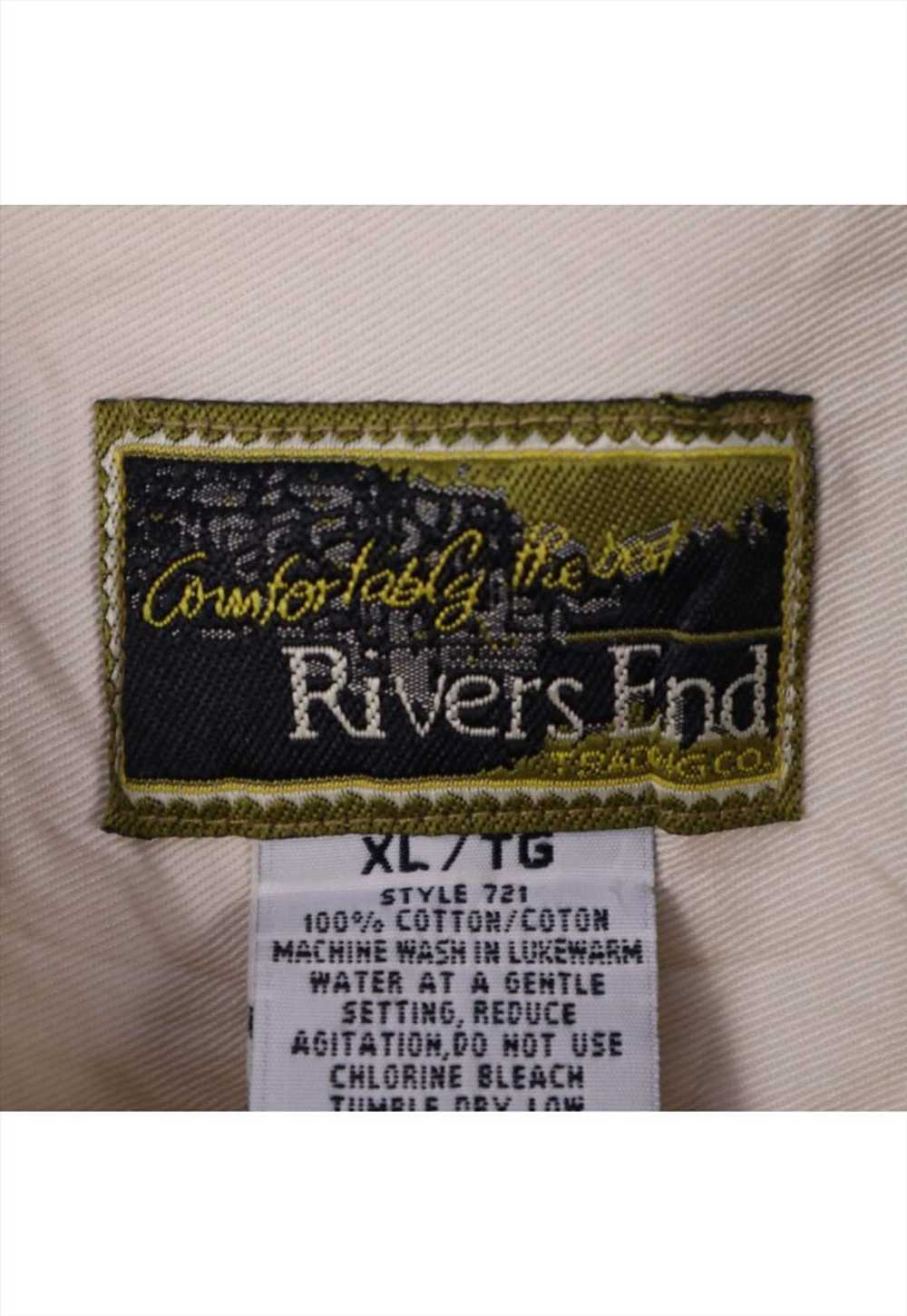 Vintage 90's Rivers End Shirt Button Up Long Slee… - image 4