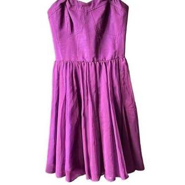 Guess strapless cocktail dress size 2 purple