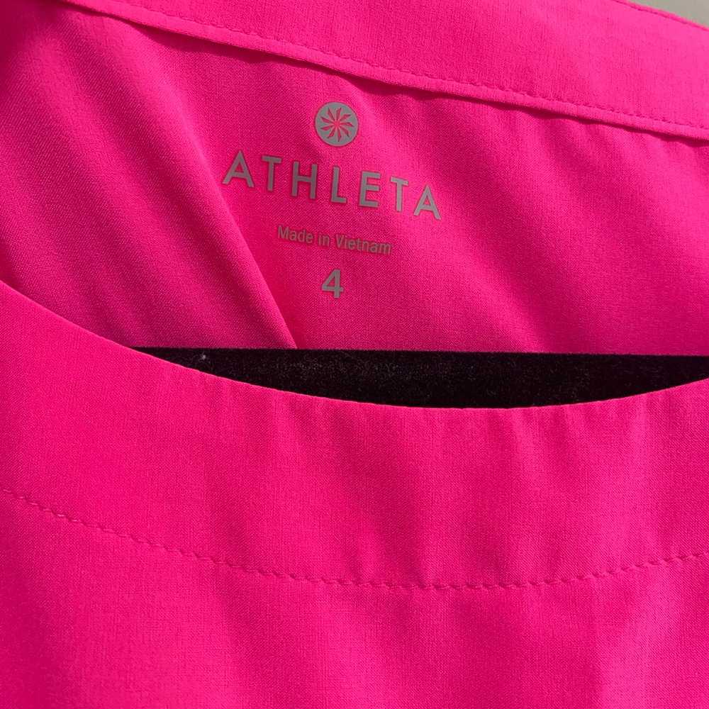 Athleta Hot Pink Sleeveless Tank Dress Size 4 Ath… - image 4