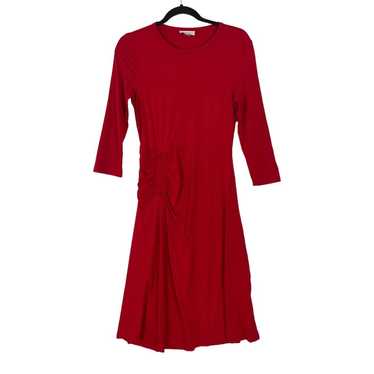 Calvin Klein Womens size 4 dress red 3/4 length sl