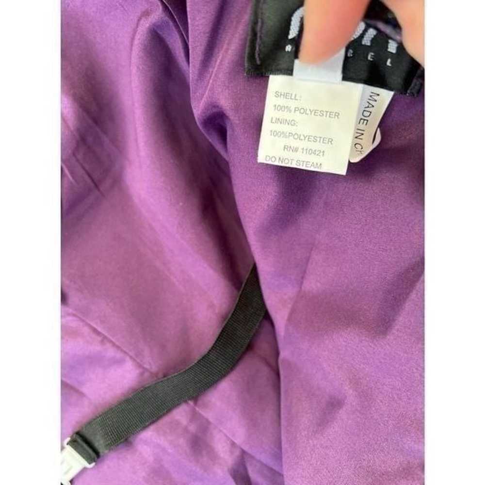 Nox Anabel Purple Pleated Rhinestone Sequin Beade… - image 10