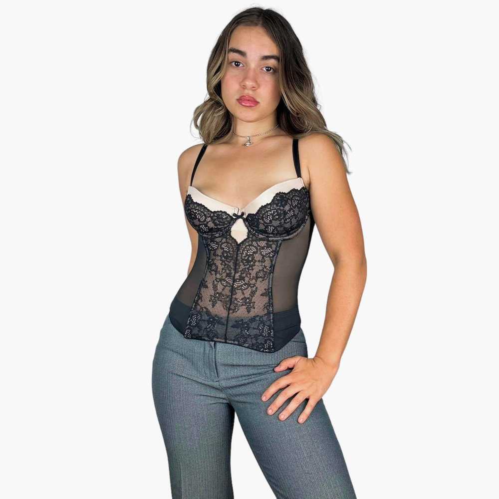 Victoria’s Secret Lacy Mesh Bustier (M) - image 6