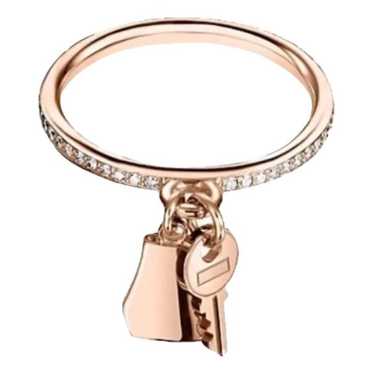 Hermès Kelly Clochette pink gold ring