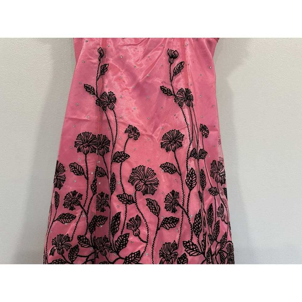 B. Smart Y2K Pink Back Lace Up Short Dress Junior… - image 3