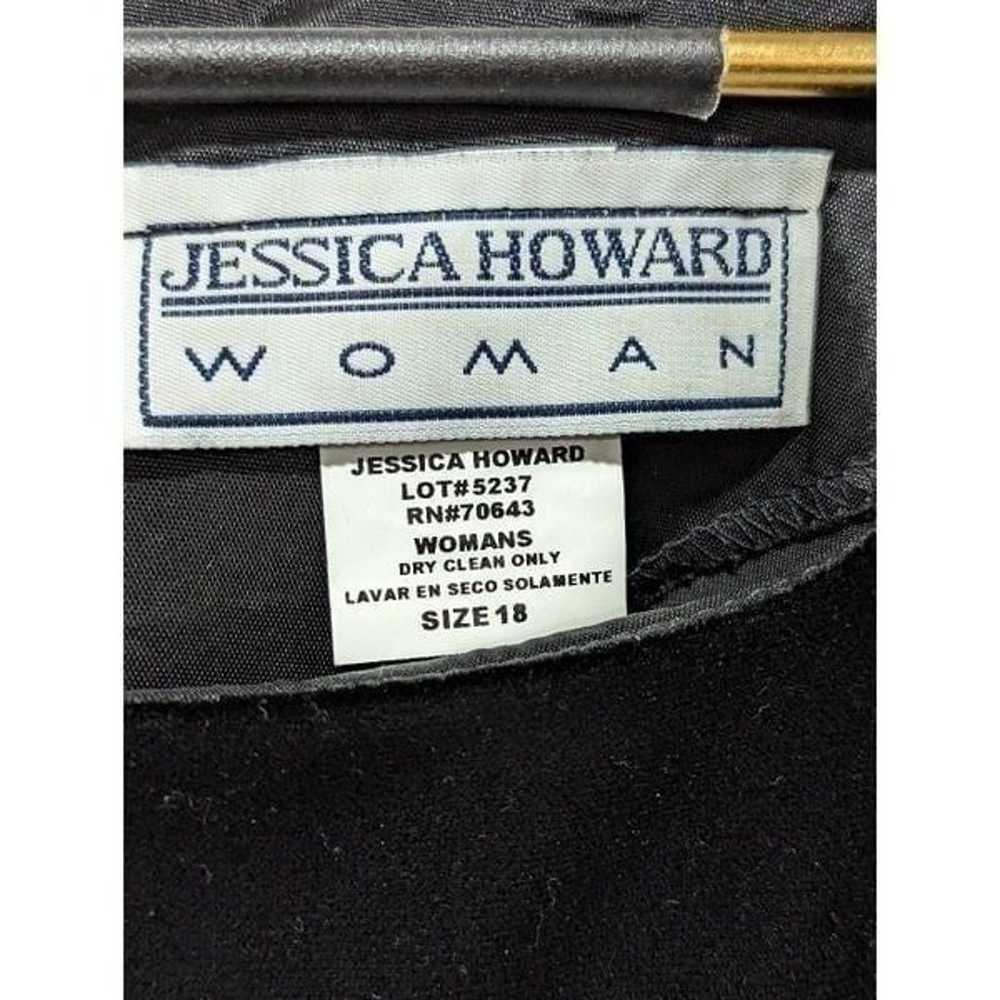 Jessica Howard Women's Black Lace Short Sleeves V… - image 2