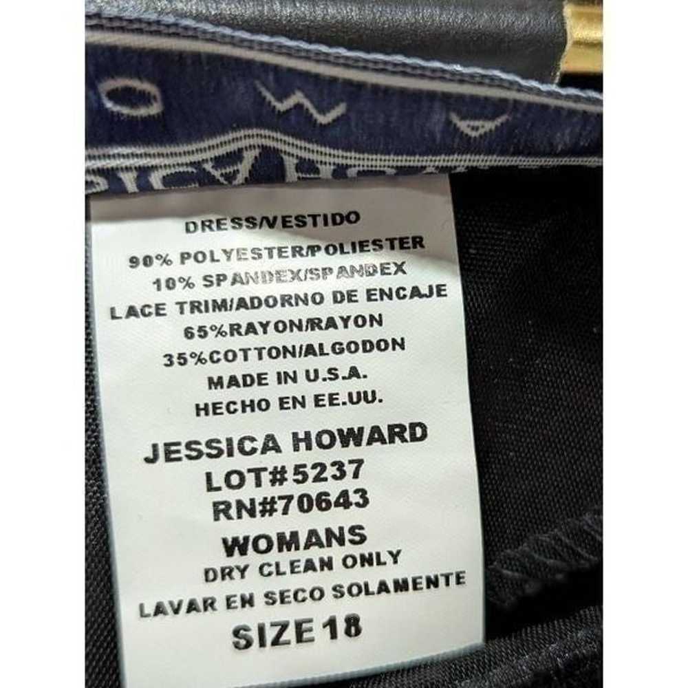 Jessica Howard Women's Black Lace Short Sleeves V… - image 6