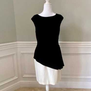 RALPH LAUREN Black and Ivory Dress SZ 10