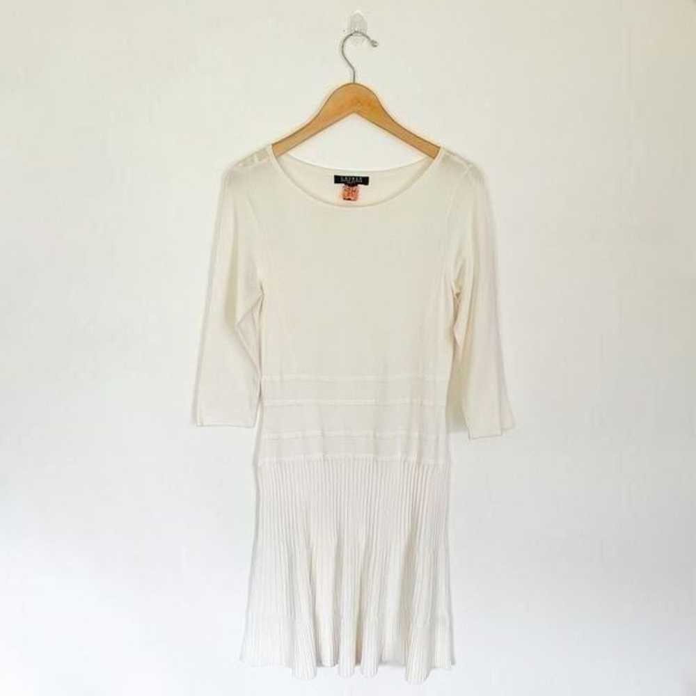 Lauren Ralph Lauren women’s cream knit 3/4 sleeve… - image 1