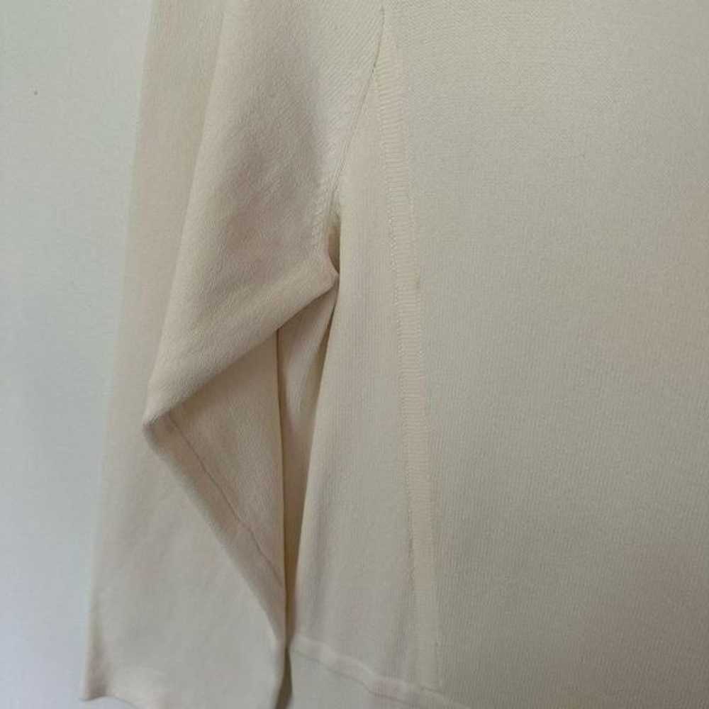 Lauren Ralph Lauren women’s cream knit 3/4 sleeve… - image 3