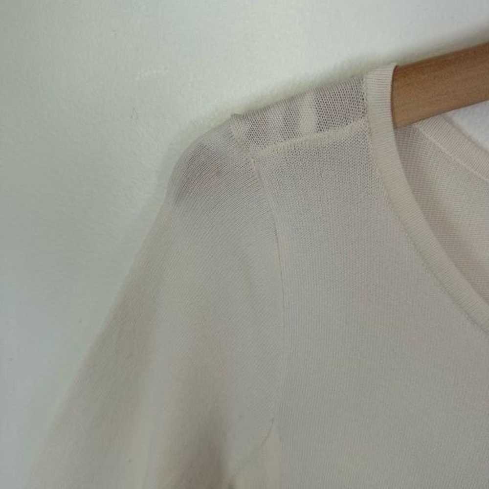 Lauren Ralph Lauren women’s cream knit 3/4 sleeve… - image 5
