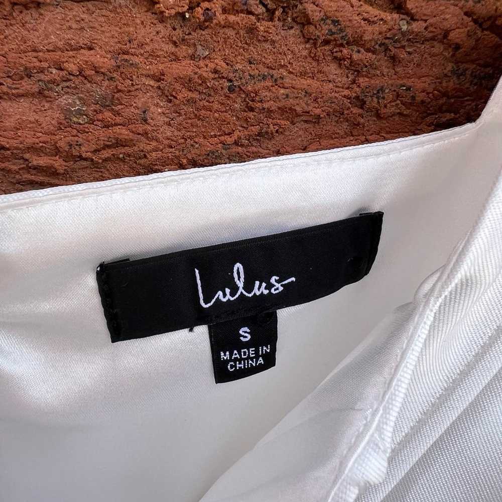 Lulus Bubbly White Taffeta Corset Mini Dress - image 6