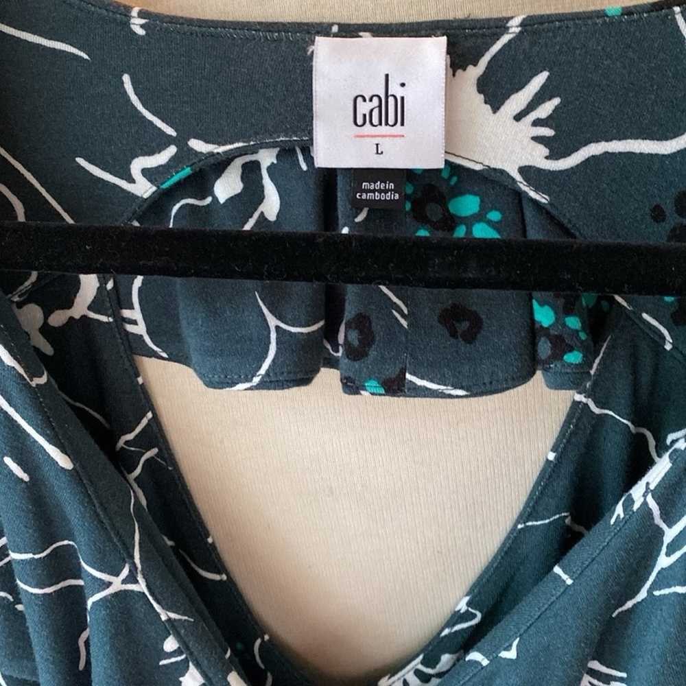 CAbi 4453 Ruffle Up dress Large, green - image 6