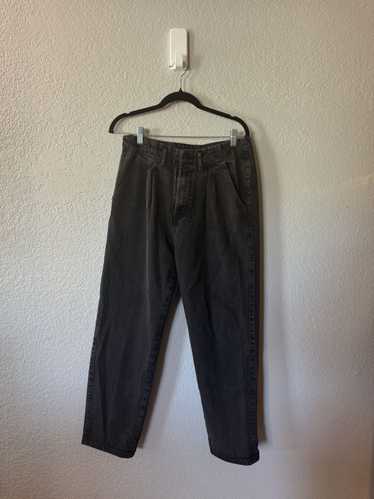 Forever 21 Pleated Baggy Black Jeans