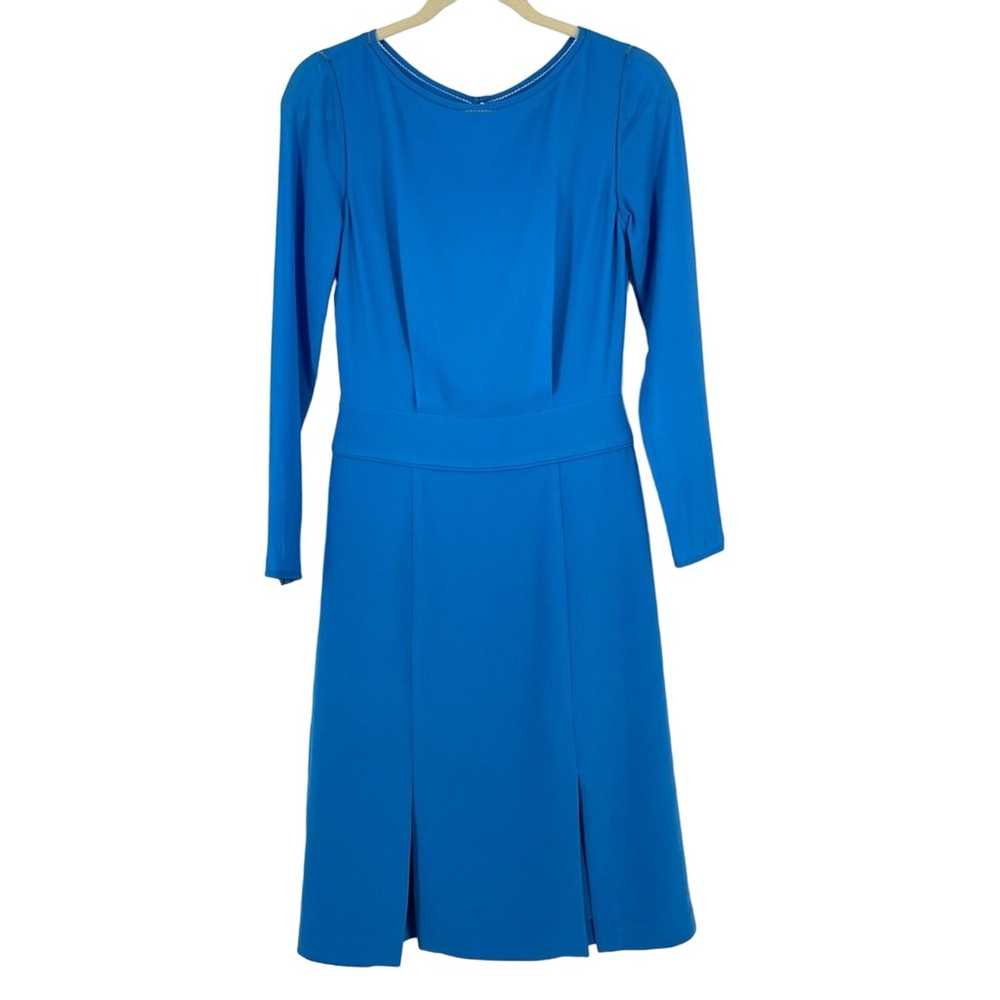Reiss Alessa Dress Blue Size 8 Split Front Long S… - image 2