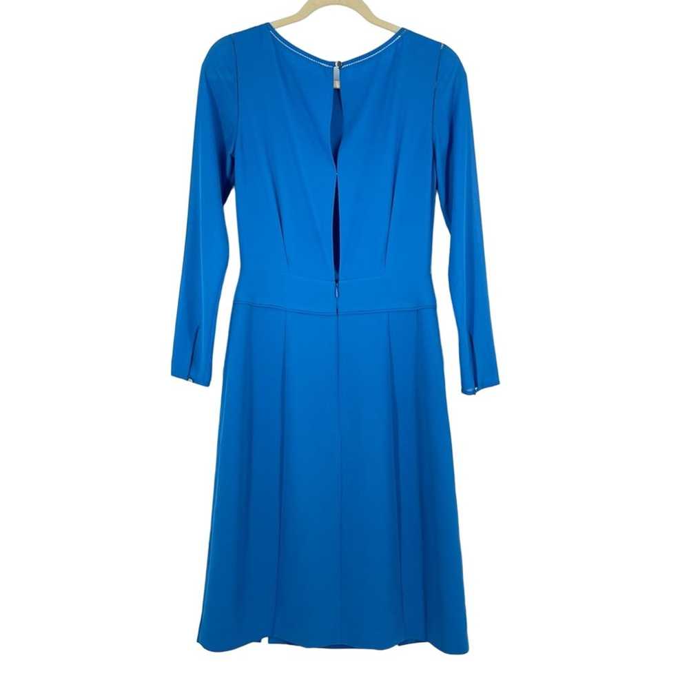 Reiss Alessa Dress Blue Size 8 Split Front Long S… - image 3