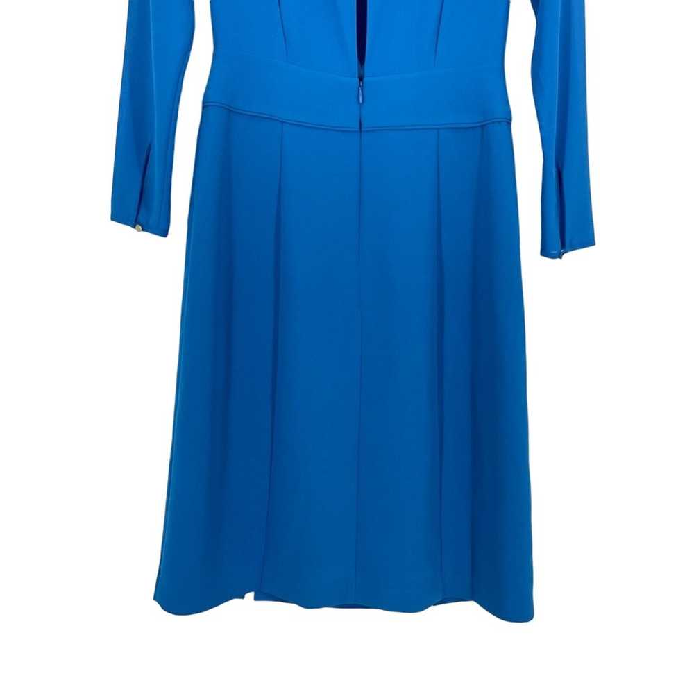 Reiss Alessa Dress Blue Size 8 Split Front Long S… - image 4