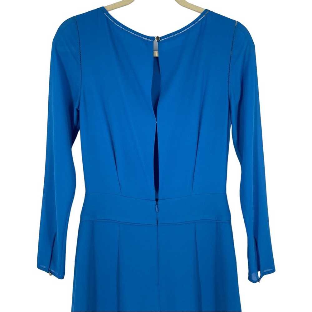 Reiss Alessa Dress Blue Size 8 Split Front Long S… - image 5