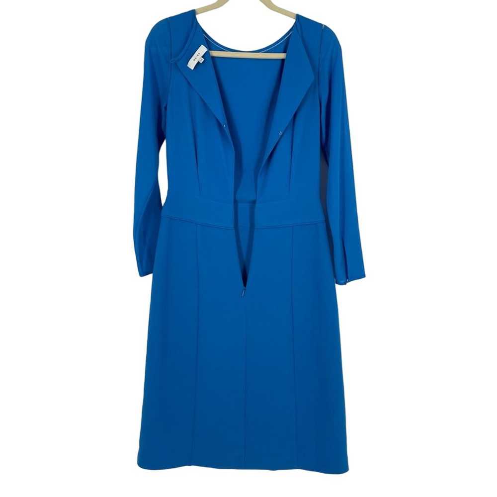 Reiss Alessa Dress Blue Size 8 Split Front Long S… - image 6