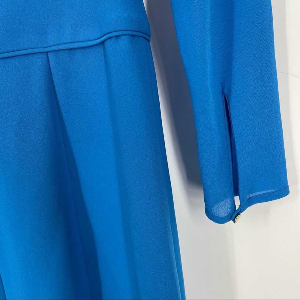Reiss Alessa Dress Blue Size 8 Split Front Long S… - image 7