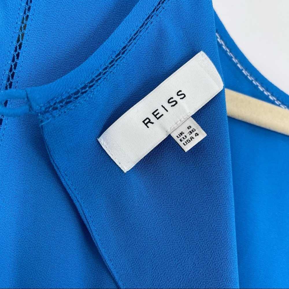 Reiss Alessa Dress Blue Size 8 Split Front Long S… - image 8