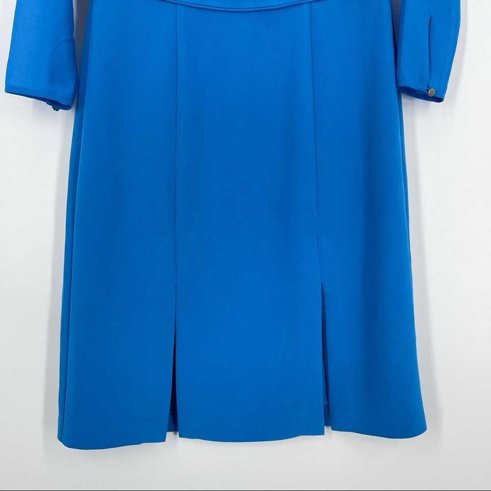 Reiss Alessa Dress Blue Size 8 Split Front Long S… - image 9
