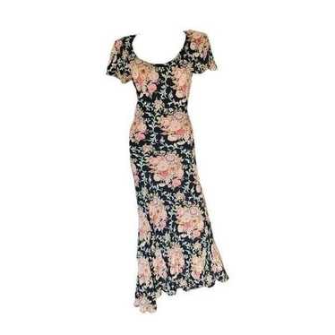 true vintage floral maxi dress