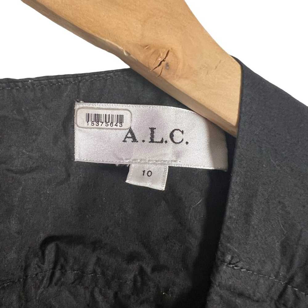 A.L.C. Alexandria Black Waist Cut Out Plunge V-Ne… - image 6