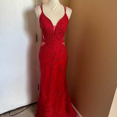 GORGEOUS RED GOWN SIZE 6 by Ellie Wilde Collection