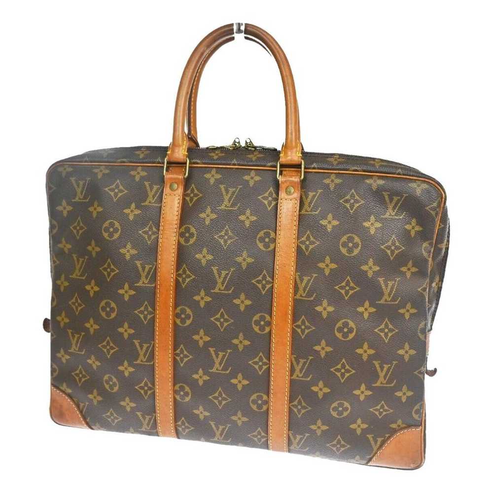 Louis Vuitton Porte Documents Voyage patent leath… - image 1