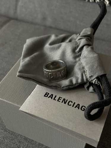 Balenciaga Balenciaga Force Stripped Silver Ring 5