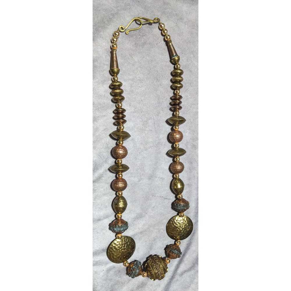 Other Vitnage Bohemian Mixed Metal Beaded Necklace - image 11