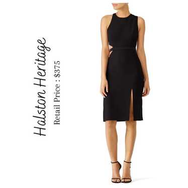 NWOT Halston Heritage Black Cutout Dress Size 0