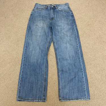 パンツ 00s ECKO UNLTD BAGGY DENIM PANTS Ecko Unltd jeans, shiny, silver metallic vintage baggy pants
