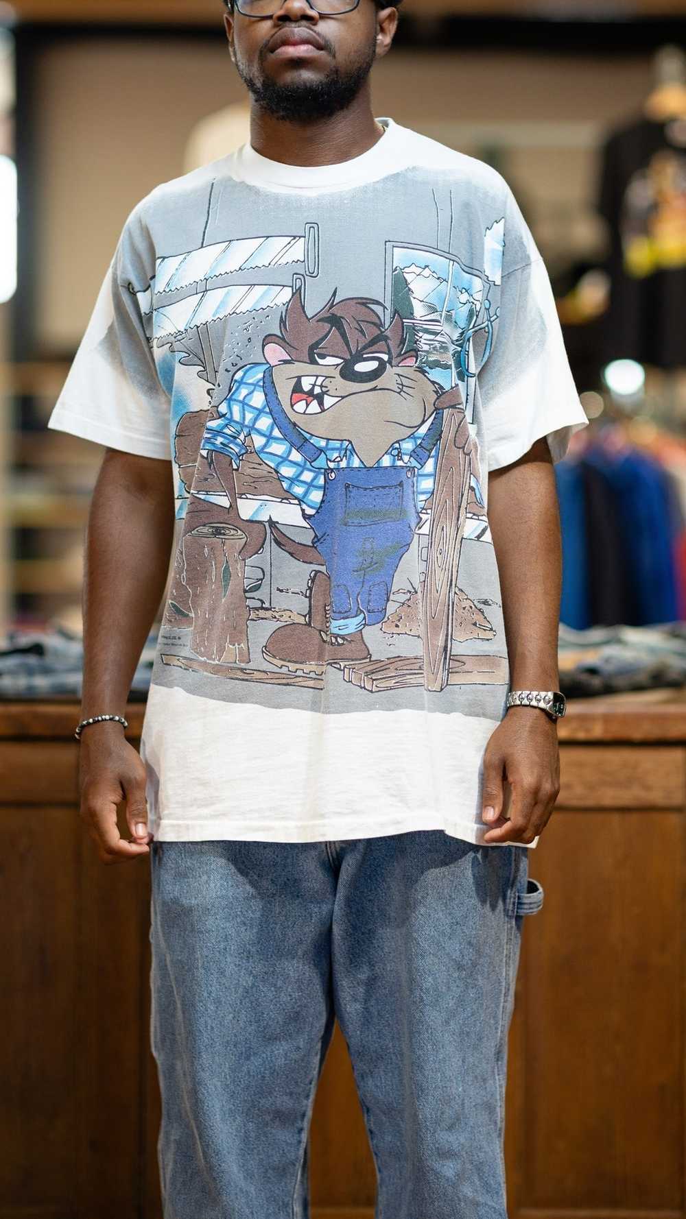 XL 1996 Tazmanian Devil AOP T-shirt - image 3