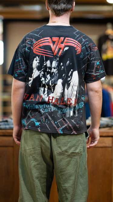 XL 1991 Van Halen AOP Tour T-shirt