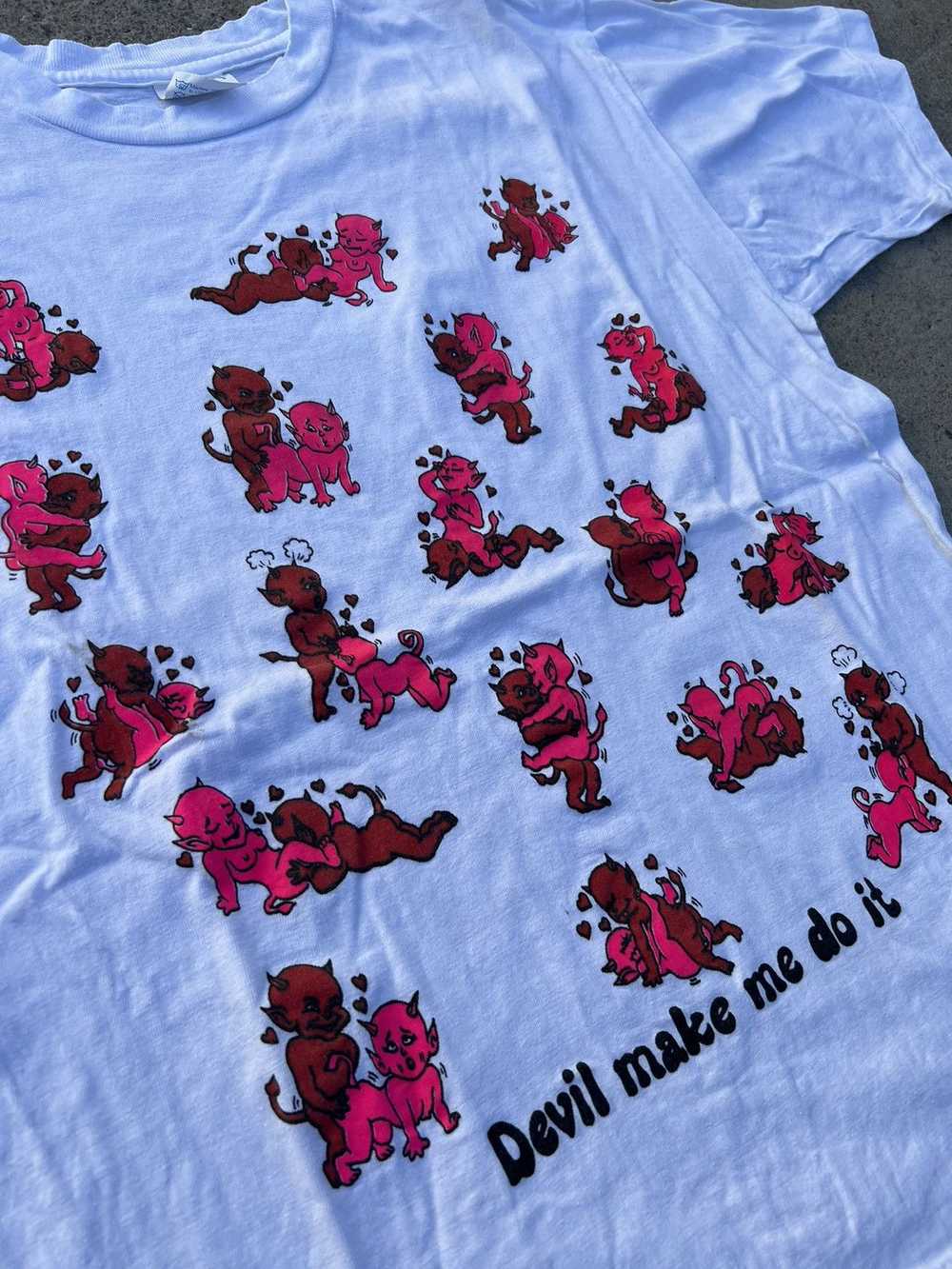 Other × Rare × Vintage 90s Devil Made Me Do It Tee - image 2