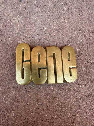 "Gene" Belt Buckle - Solid Brass