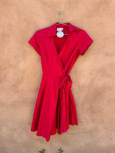 Maggie Tang Red Wrap Dress - image 1